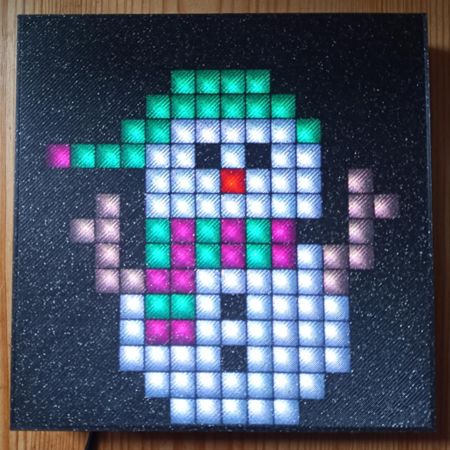 Schneemann – LED-Painter Foto