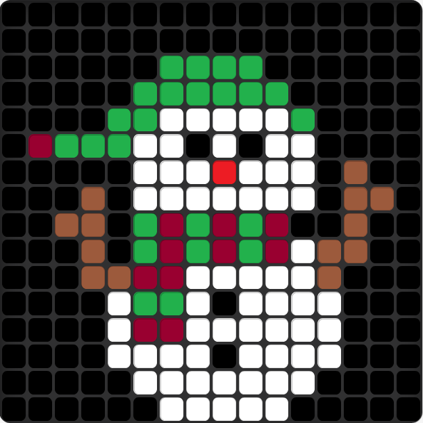 Schneemann – Pixelgrafik